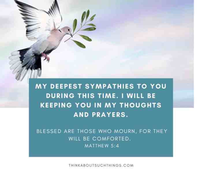 bible verses for condolence messages