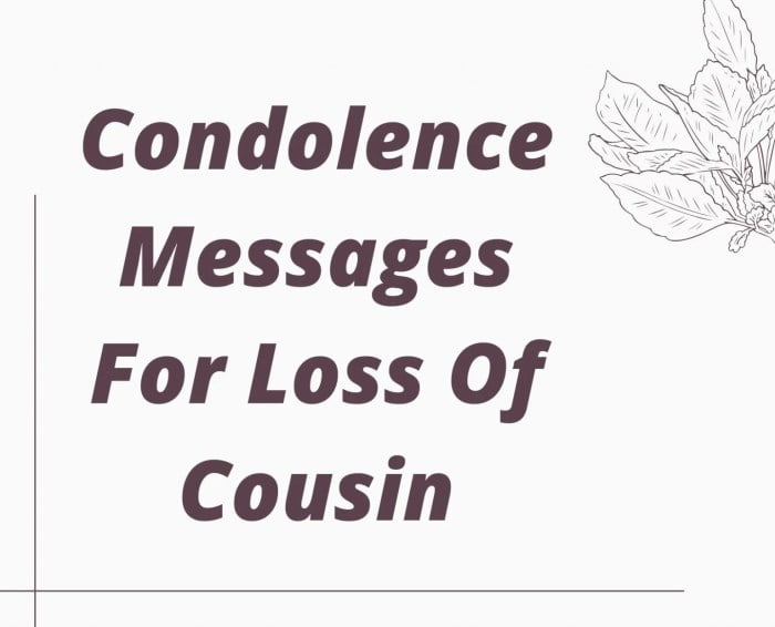 cousin messages condolence condolences grief