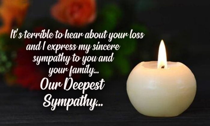 condolence message on death of son